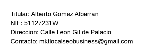 Textos legales 2 datos legaltitular web